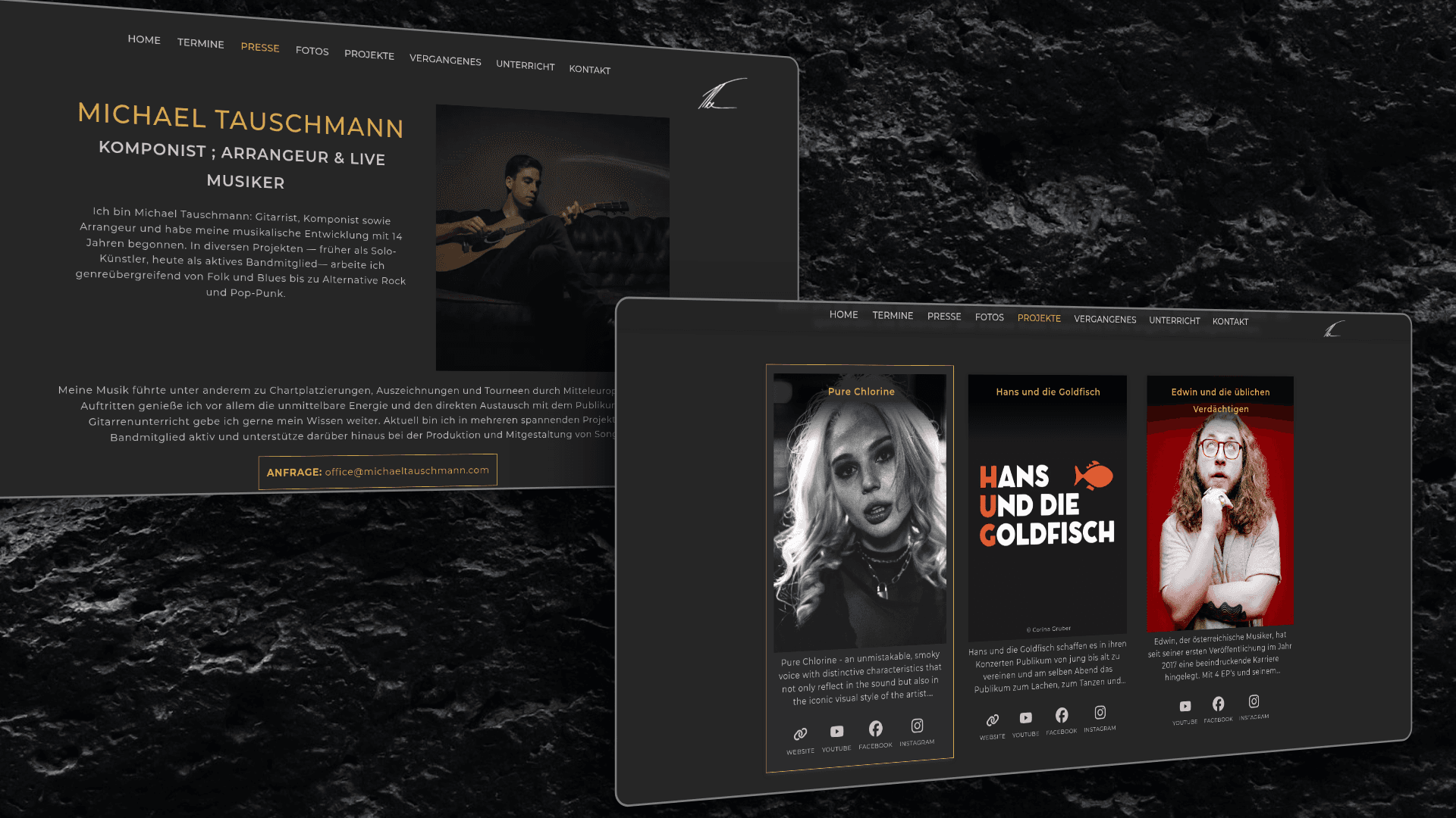 Neue Website des Kunden Michael Tauschmann