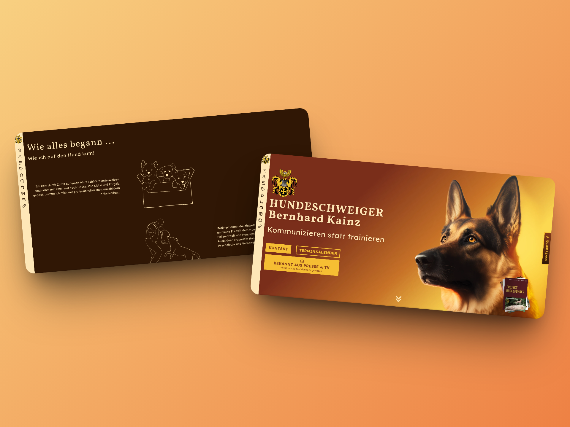 Neue Website des Kunden Hundeschweiger Bernhard Kainz