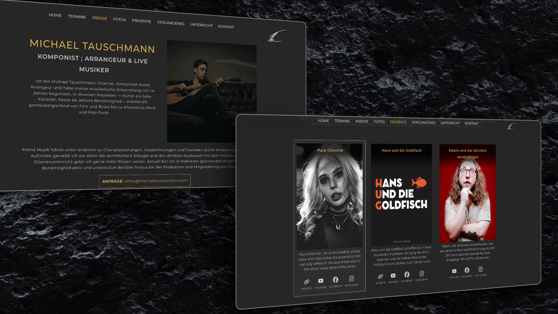 Neue Website des Kunden Michael Tauschmann