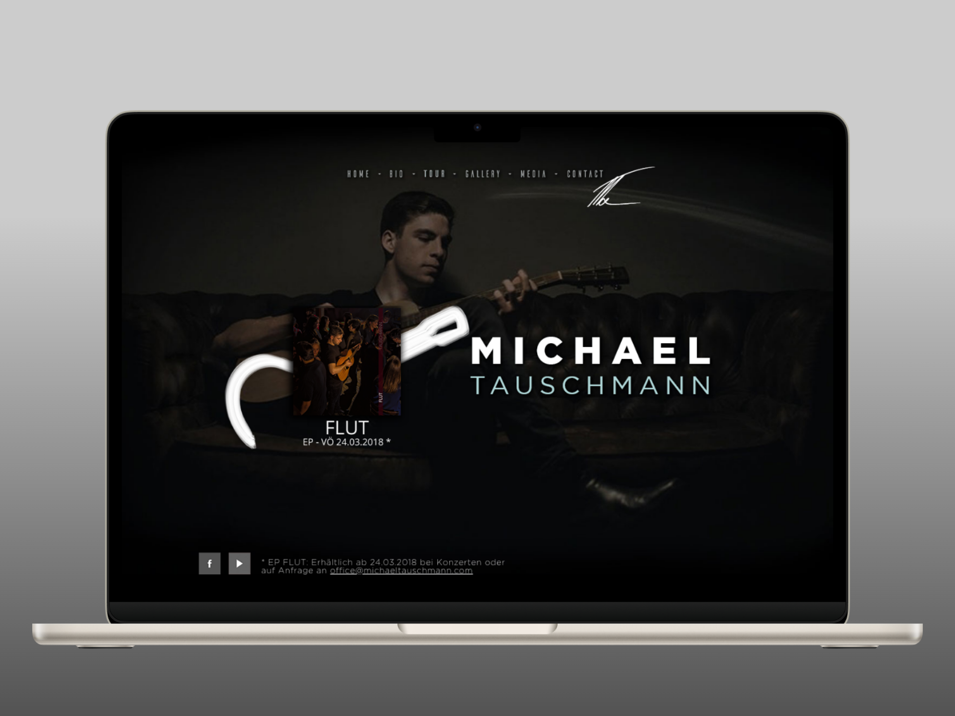 Alte Website des Kunden Michael Tauschmann